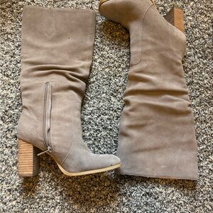 Splendid Taupe Heeled Boots